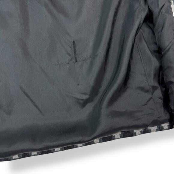 ❌SOLD❌INC black and gray western print long coat with removable fur collar - Picture 6 of 15